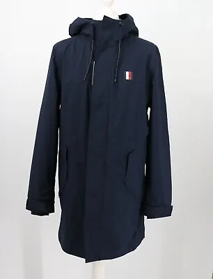Buy Tommy Hilfiger Modern Essential Parka Mens Jacket Navy Blue Rrp £250 Hh • 53.41£