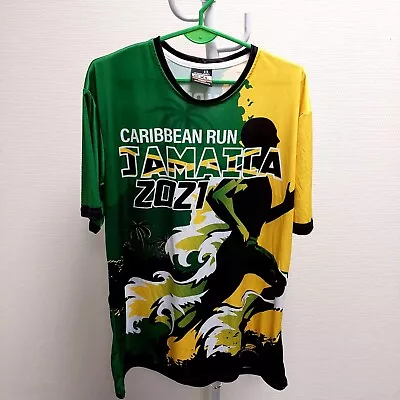 Buy Running T-Shirt, Caribbean Run Jamaica 2021, Size XXL, Used, Occasional!! • 15.44£