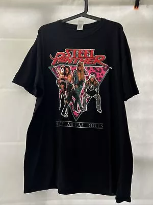 Buy Steel Panther 2020 Tour T Shirt 2XL Heavy Metal Rules • 22.49£