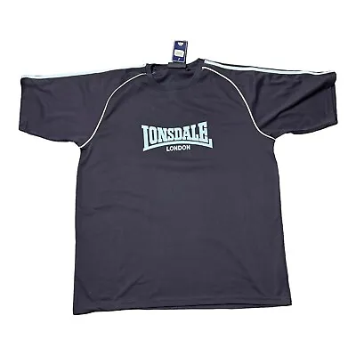 Buy Lonsdale T-shirt Navy  Logo Short Sleeve Crew Neck T Shirt Top Size Xxl Mens • 9.99£