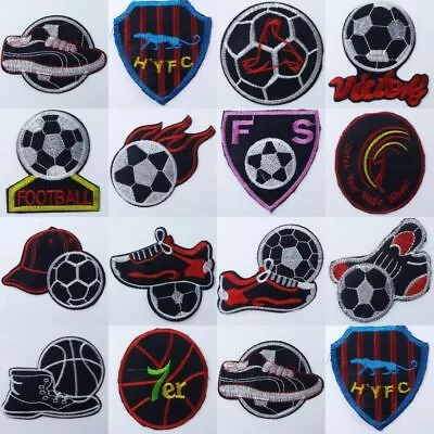 Buy 14 DESIGN Football Surfing Badge Iron On Motif Patch Jean Tshirt Team Soccer 889 • 4.50£