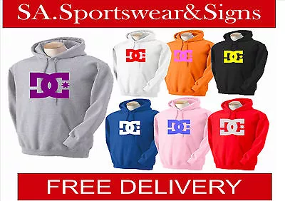 Buy  Adults Heavy Blend Personalised Printed Dc Shoe Logo  Hoodie Sizes S-xl • 21.99£