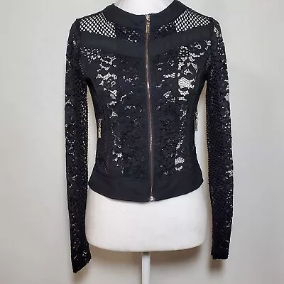 Buy Alt B Juniors Size Medium Netted Lace Long Sleeve Gothic Rocker Jacket • 13.15£