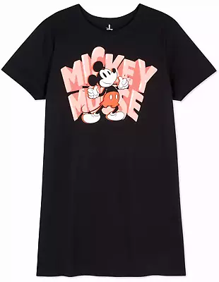 Buy Ladies DISNEY MICKEY  MOUSE Nightshirt 6 - 24 T-Shirt Nightie Pyjamas Primark • 14.99£