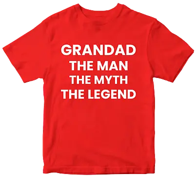 Buy Grandad The Man The Myth The Legend T-shirt Father Day Perfect Family Party Gift • 10.99£