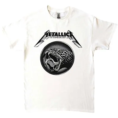 Buy Metallica 'Black Album Poster' (White) T-Shirt - NEW & OFFICIAL! • 16.29£