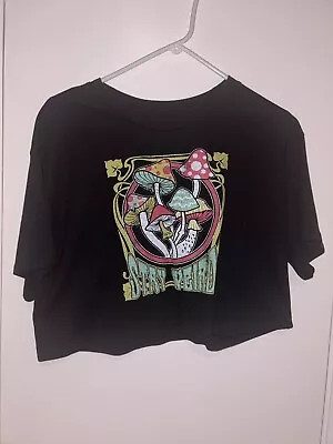 Buy Stay Weird Mushroom Crop Top - Size Small - New • 9.45£