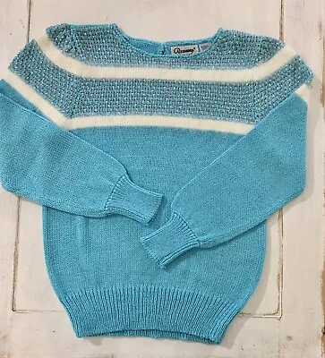 Buy Alexandria Angora Lambswool Ugly Christmas Sweater 1980s Vintage • 15.35£