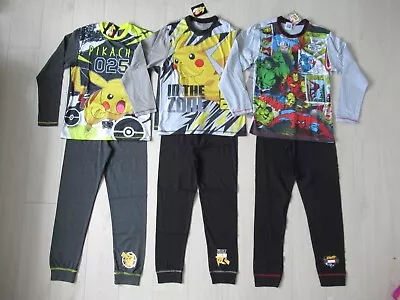 Buy Boy Clothes Pyjamas Bundle Joblot 11-12 Years BNWT Pokemon Avengers Marvel • 0.99£