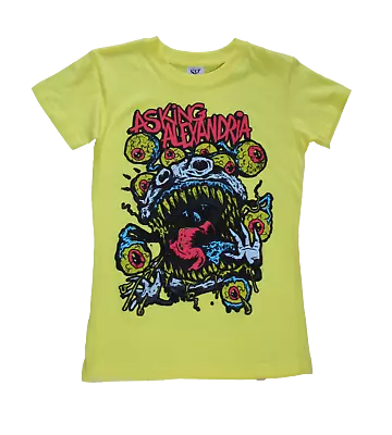 Buy Asking Alexandria - Yellow Monster Slim Fit T Shirts  - UK Slam Dunk Festival • 10.99£