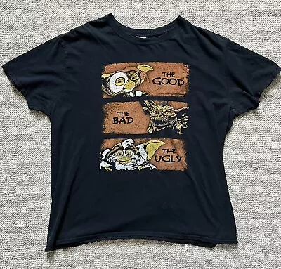 Buy Mens Vintage Gildan Gremlins T-shirt Half Print On Black Size Large  • 19.99£