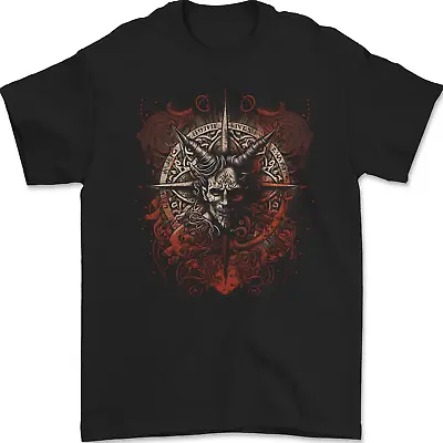 Buy Demonic Satan Dark Magic Skull Gothic Fantasy Mens T-Shirt 100% Cotton • 7.99£