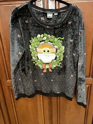 Buy Star Wars Christmas Sweater Baby Yoda Large  Shirt EUC Soft Juniors • 14.21£