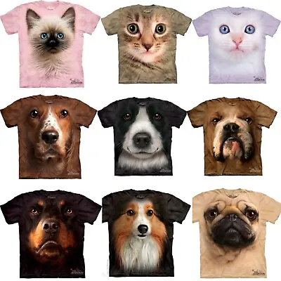 Buy The Mountain Unisex Adult Animal T Shirts Cat Kitten Dog Pug Rottweiler • 15.50£