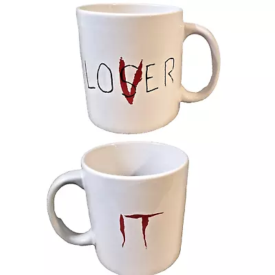 Buy Large IT Character Pennywise Loser Lover Coffee MUG Clown Warner Horror White • 13.25£