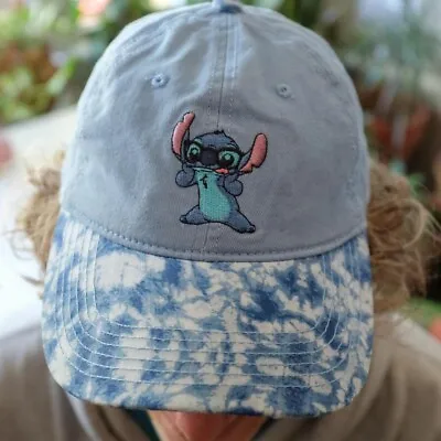 Buy Lilo & Stitch Disney Cartoon Y2K Hat Blue Tie Dye Disney Official Merch • 35.99£