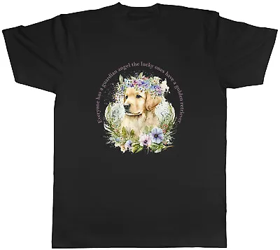 Buy Golden Retriever Mens T-Shirt Pet Dog Lover Guardian Angel Unisex Tee Gift • 8.99£