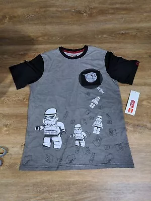 Buy LEGO STAR WARS Kids Stormtrooper Graphic T-Shirt XXL 18 Crew Neck Short-Sleeve • 17.67£