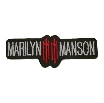 Buy Marilyn Manson Rock Star Embroidered Patch Iron On Sew On Transfer • 4.40£