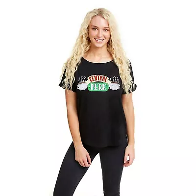 Buy Official Friends Ladies Central Perk T-shirt Black S - XL • 13.99£