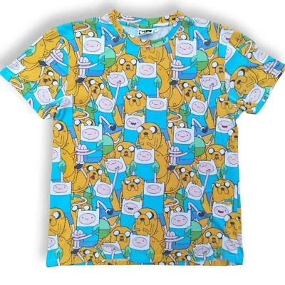Buy Adventure Time T Shirt Size XL Allover Print Cartoon Network • 8.50£
