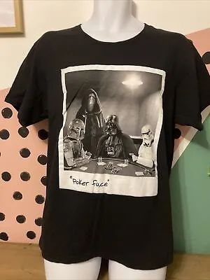 Buy Star Wars Poker Face Funny Graphic T-shirt Darth Vader Storm Trooper Boba Fett • 10.99£