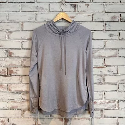 Buy Athleta Uptempo Hooded Sweatshirt Shirt Norwegian Gray Size Small • 36.85£
