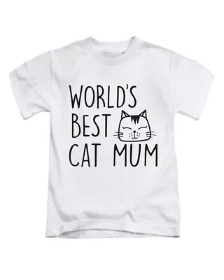 Buy Worlds Best Cat Mum Funny Adults T-Shirt Tee Top Ladies Mens Animal Pet • 9.95£
