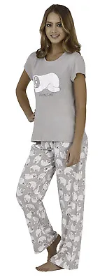 Buy Womens Sloth Unicorn Pyjamas Slogan 2 Piece Lounge Set Ladies Novelty Pjs Size • 12.95£
