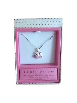 Buy Equilibrium Jewellery - Pink Owl Necklace For Girls • 11.99£