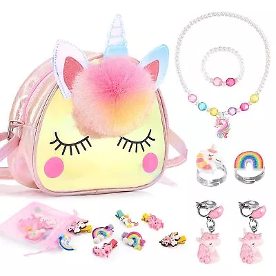 Buy Unicorn Gifts For Girls Kids Jewelry Sets Unicorn Toys For 4 5 6 Year Old Girls • 12.09£