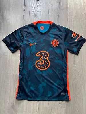 Buy Chelsea Football T Shirt 21/22 3rd Kit Official Nike Size Large T Silva 6 • 24.99£