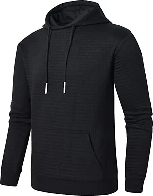 Buy YuKaiChen Mens Sweatshirts Long Sleeves Top Mens Hoodies Plaid Jacquard For Men • 9.99£