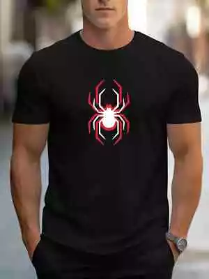 Buy Spider Graphic T-Shirt Superhero Spiderman Inspired Mens Tees Casual Cotton Tops • 9.46£