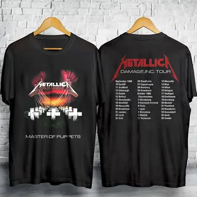Buy 1986 Metallica Men's Master Of Puppets European Tour T-shirt S-5XL For Fans • 14.03£