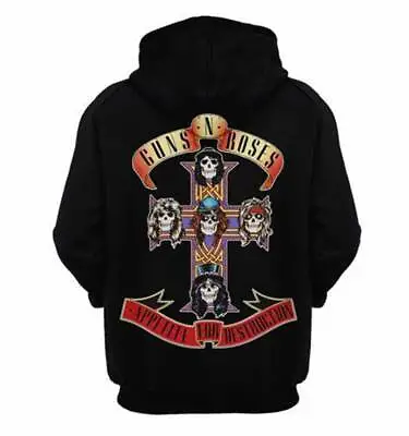 Buy Guns N Roses Appetite For Destruction Full  Colour Unisex Black Pullover Hoodie • 34.95£