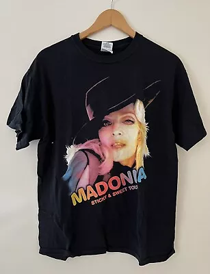 Buy Madonna Sticky And Sweet 2008 Music Tour T Shirt Size M Tee Official Top Black • 0.99£