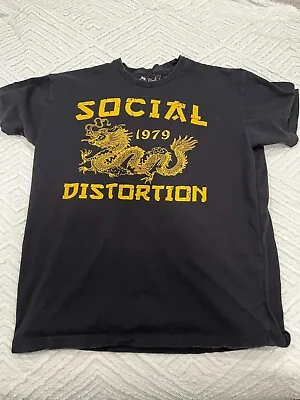 Buy Social Distortion  T Shirt L Mike Ness Black Kat • 13.61£