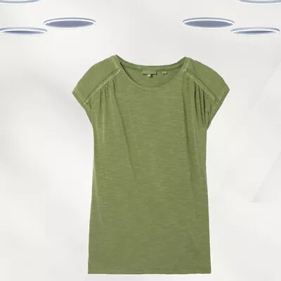 Buy Fat Face Women's Short Sleeve Iona Crew Relaxed T-Shirt In Mid Green • 16.95£