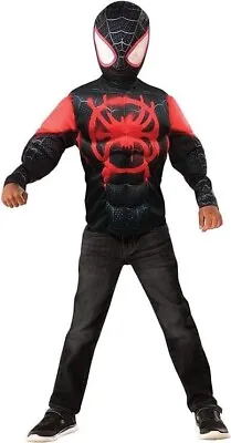 Buy Disney Boys Spider Man Spider Verse Miles Morales Costume • 21.50£