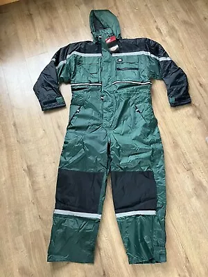 Buy Dickies Green Waterproof Insulated Coverall Size XXL BNWT Builder  Outdoor Farm • 84.99£