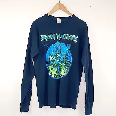 Buy Iron Maiden Long Sleeved Tshirt Somewhere Back In Time World Tour 2008 Size M • 68.80£