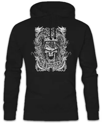 Buy Devourer Hoodie Sweatshirt Zombie Cemetery City Dead Graveyard Reaper Skeleton • 40.74£