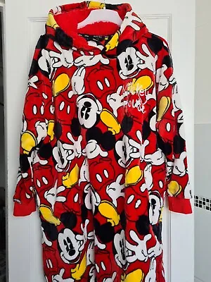 Buy Disney MICKEY MOUSE Snuddie Hood Oversize Fleece Blanket Hoodie Snoodie Oodi M-L • 35£