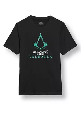 Buy ASSASSIN'S CREED - VALHALLA - ASSASSIN'S CREED LOGO (GREEN) BLACK T-Shirt X-Larg • 12.16£