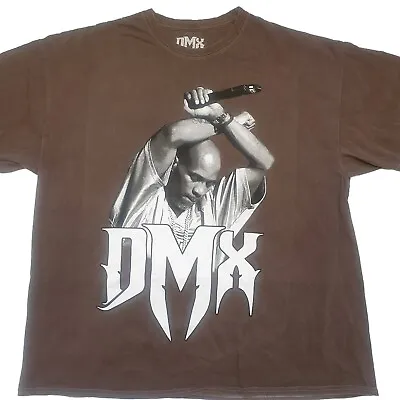 Buy New Mens Dmx Arms Crossed Logo Crew Neck T Shirt Brown - S M L • 8.99£