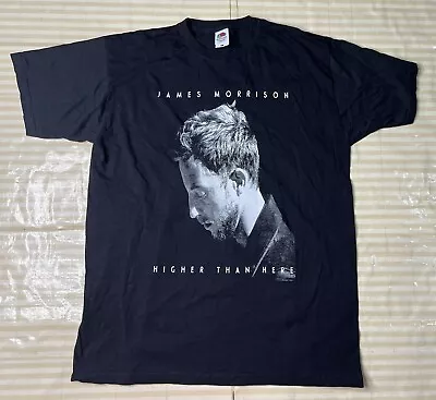 Buy James Morrison Band 2016 Tour T-Shirt Four Black Higher Than Here Size Large • 14.99£