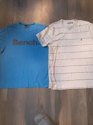 Buy 2 Mens T Shirts Size Xl French Connection And Bench • 4.30£