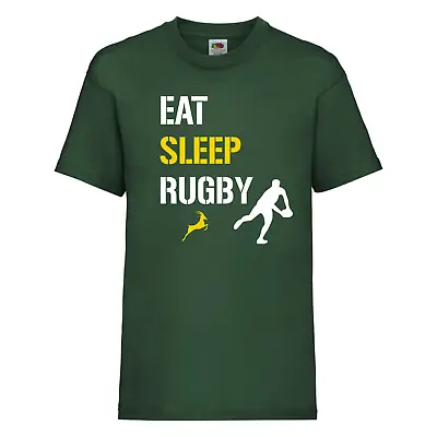 Buy South Africa, Eat Sleep Rugby T-Shirt, South Africa, Rugby Fan Tshirt, World Cup • 14.99£