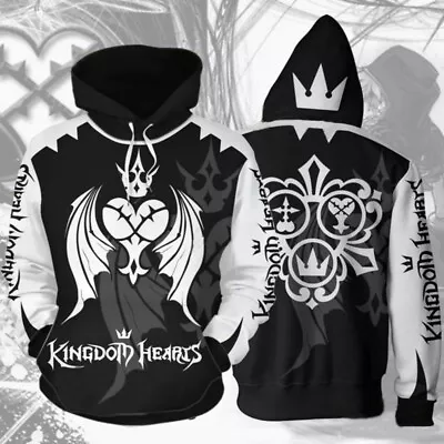 Buy Kingdom Hearts Hoodie 3D Printed Sweatshirt Hooded Pullover Casual Jacket Coats • 26.51£
